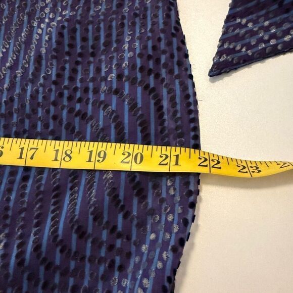 Tanya Taylor Ellette Purple Chiffon w/Velvet Polka Dots Dress Size S - Picture 14 of 16